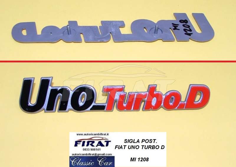 SIGLA FIAT UNO TURBO D. POST.